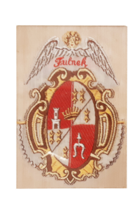 Wappen der Stadt Fulnek im Archiv des Erinnerungsortes BADEHAUS